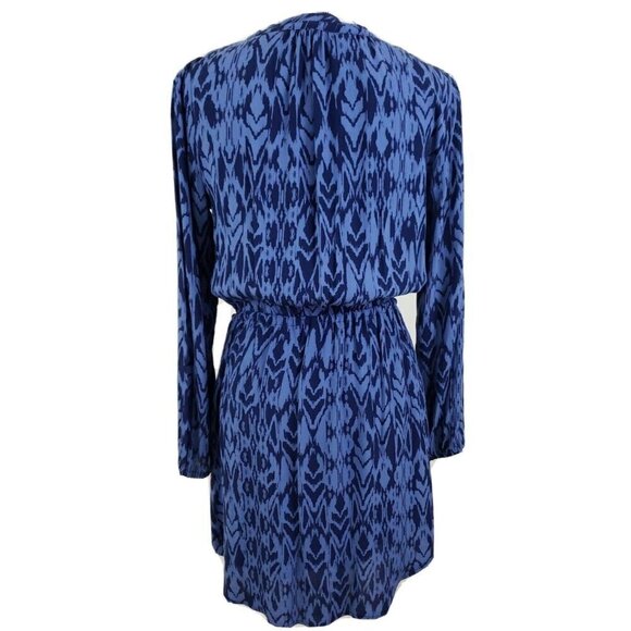 GAP ~Woman Size XS~ Purple/Blue Long Sleeve Fit & Flare Mini Dress NWT $69.95 - Picture 10 of 12